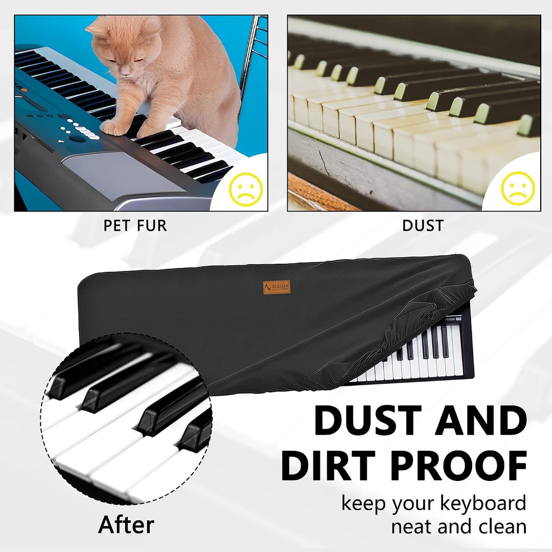 Musiin Staubschutz für Klaviertastatur mit 61 Tasten, kompatibel mit Roland V-COMBO VR-09-B, FA-06,