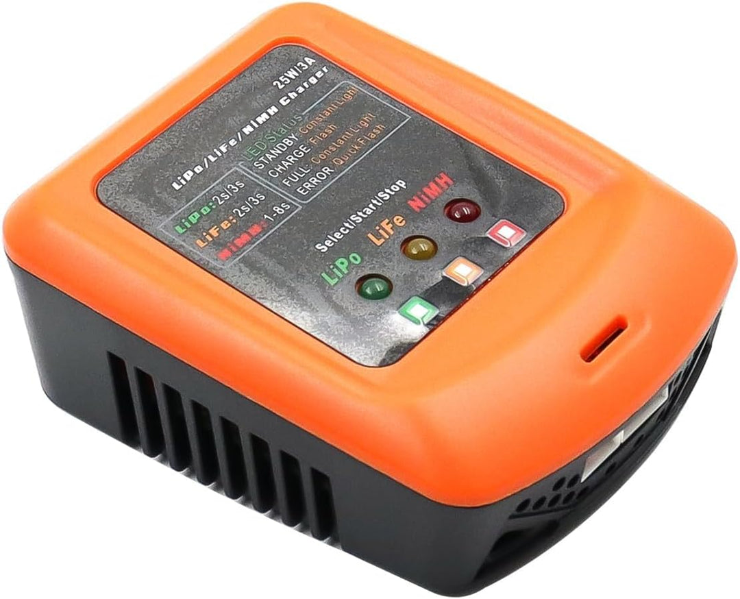 Namvo RC-Akku-Balance-Ladegerät, Lipo-Ladegerät für RC-Auto, RC-Boot, Drohne, unterstützt 2S 3S Lipo