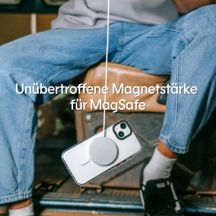 RhinoShield Clear Case kompatibel mit MagSafe für [iPhone 14 Pro]|Überragende Magnetstärke, Vergilbu