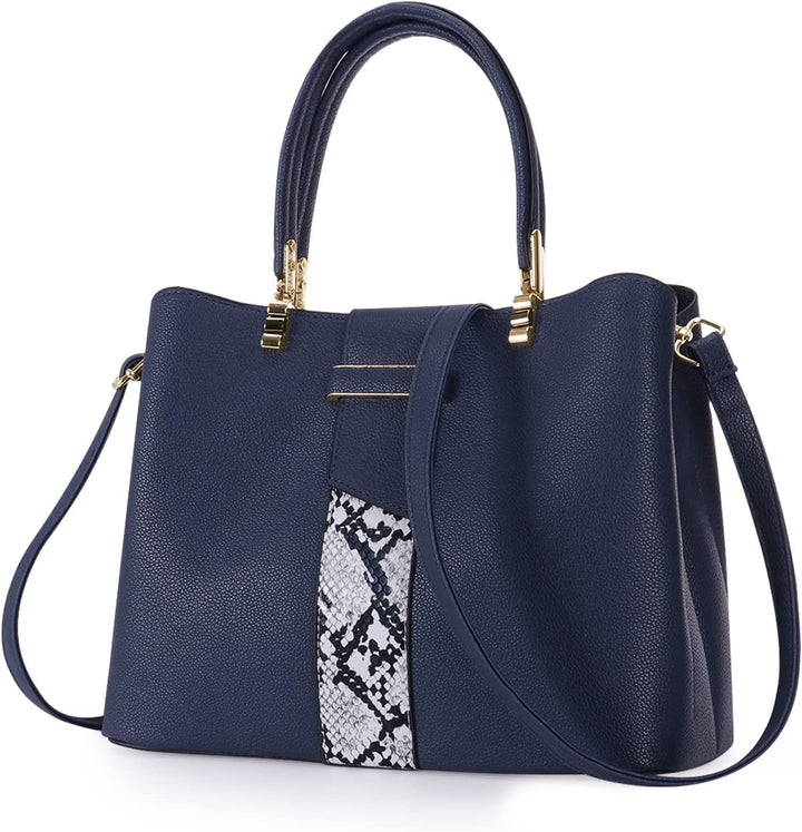 HAWEE Elegante Damen Handtasche Mittelgrosse Crossbody Henkeltasche PU Leder Shopper Umhängetasche F