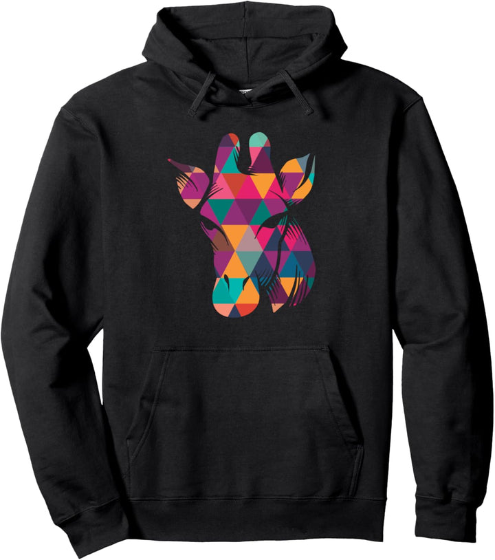 Giraffe Design & Safari Tour, Bunte Giraffe Pullover Hoodie