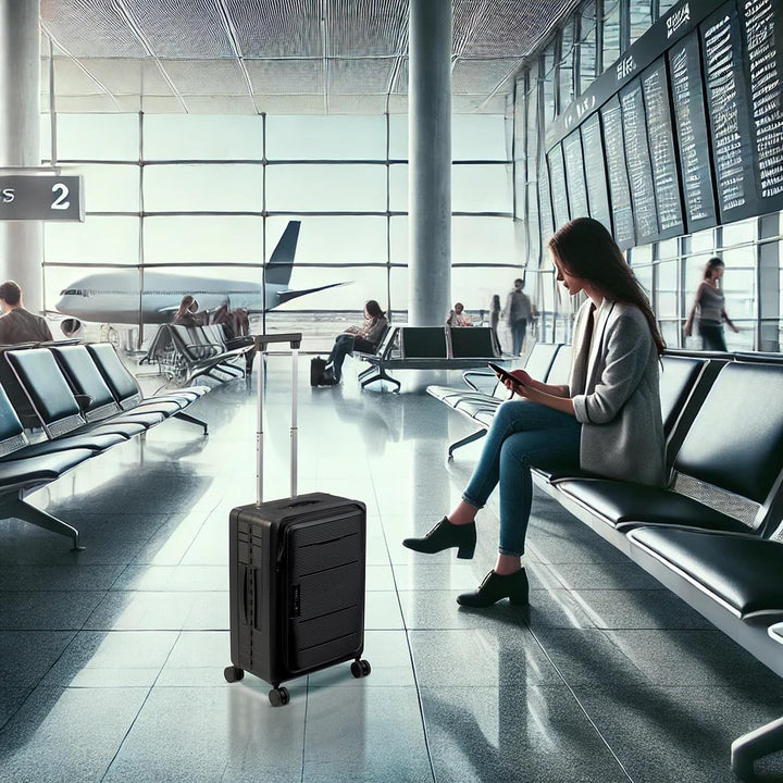 Xcase Hartschalenkoffer: Faltbarer 4-Rollen-Hartschalen-Koffer, TSA-Schloss, 20" / 50 cm, 50 l (Trol