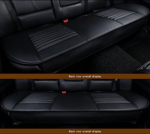 HONCENMAX Auto Sitzauflage Sitzkissen Universal Sitzauflagen Autositzbezüge - BambusKohle PU Leder -