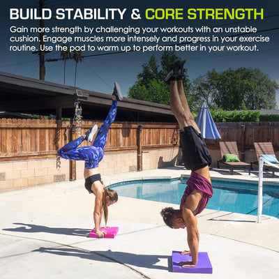 ProsourceFit Balance Pad für das Training – Grosses, Gepolstertes, Rutschfestes Balancekissen & Glei