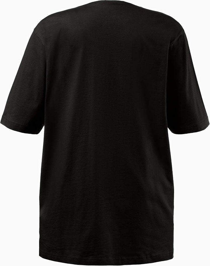 Ulla Popken Damen Basic-v-Shirt T 62-64 Schwarz, 62-64 Schwarz