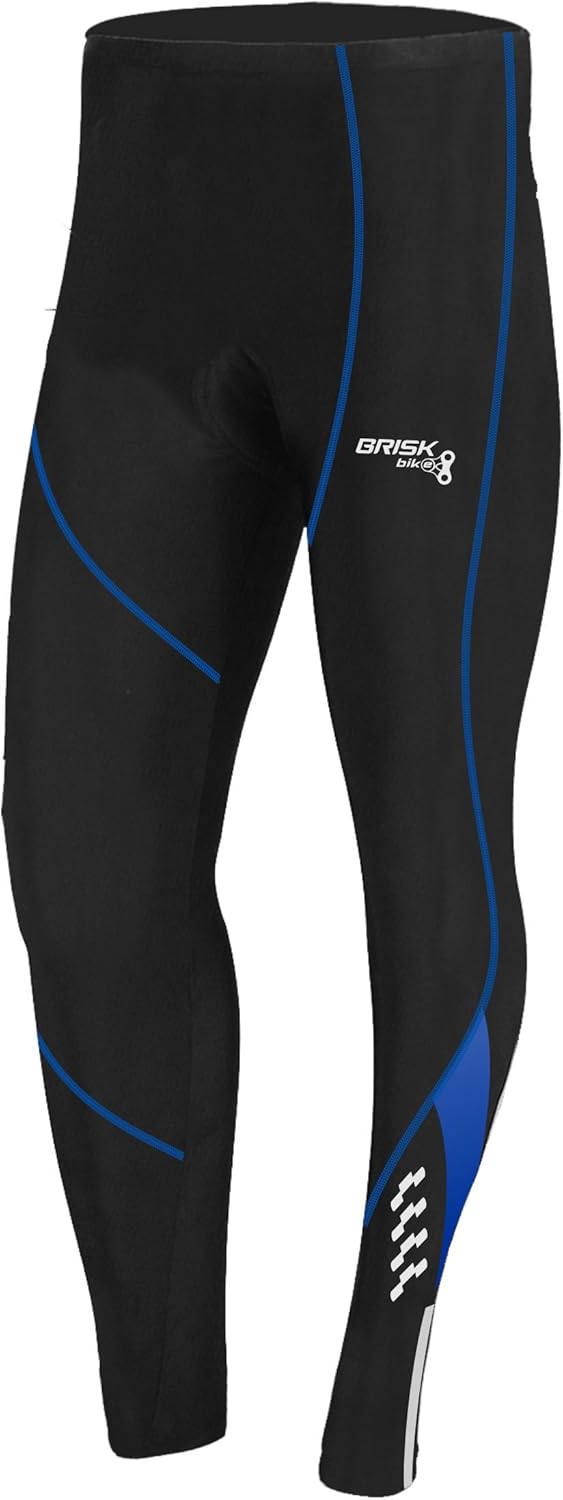 Brisk Bike Fahrradhose Herren mit Cool Gel-Polsterung im Inneren Fahrradhose Herren lang Atmungsakti