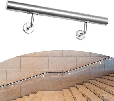 Lospitch Geländer Handlauf Edelstahl Treppengeländer Wandhandlauf Wand Treppe für Innen & Aussen ink