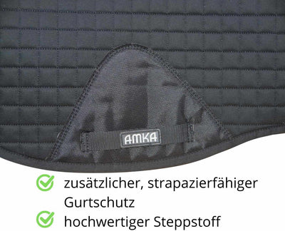 AMKA Anti-Rutsch Schabracke Anti-Slip Sattelunterlage mit integrierter Anti-Rutsch Auflage Dressur