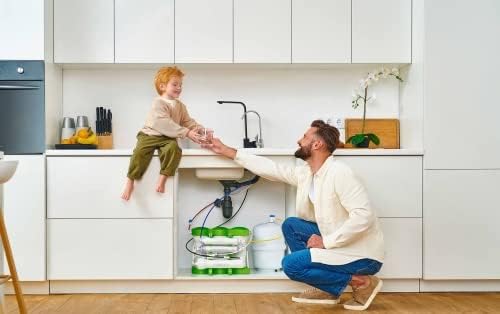 Umkehrosmoseanlage Pure Balance, Wasserfilter mit Mineralisierung, Untertisch Anschluss Trinkwasserf
