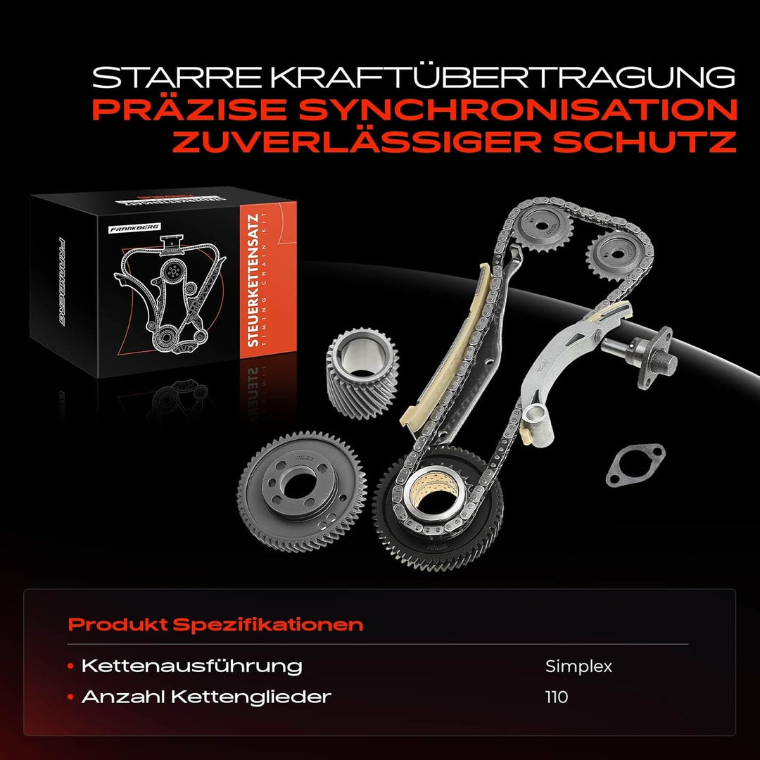 Steuerkettensatz für Pajero II V3 W, V2 W, V4 W 2.8L Diesel 1994-1999 ME203085