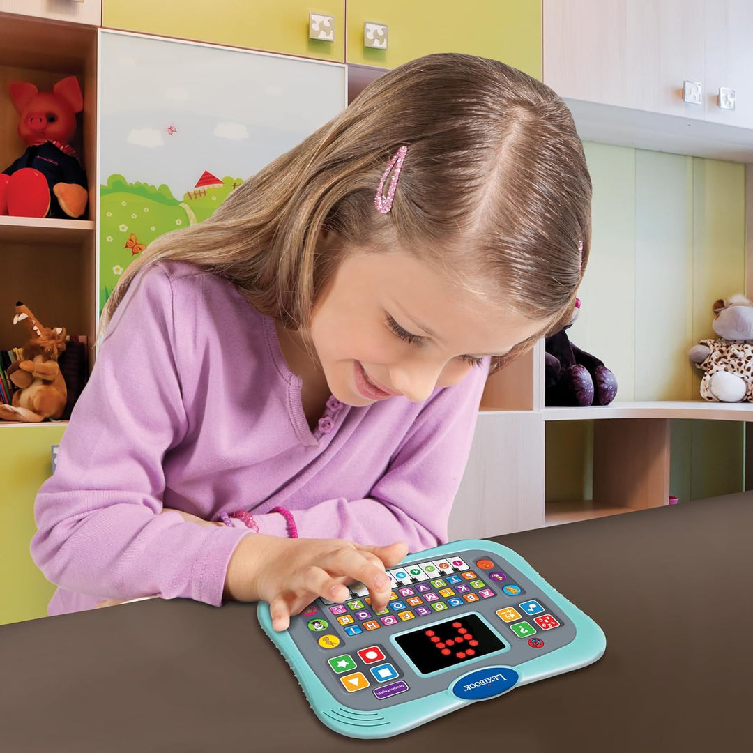Lexibook, Lern-Tablet, Zweisprachig ENGLISCH/DEUTSCH, Sprechendes Tablet mit Bildschirm zum Lernen d