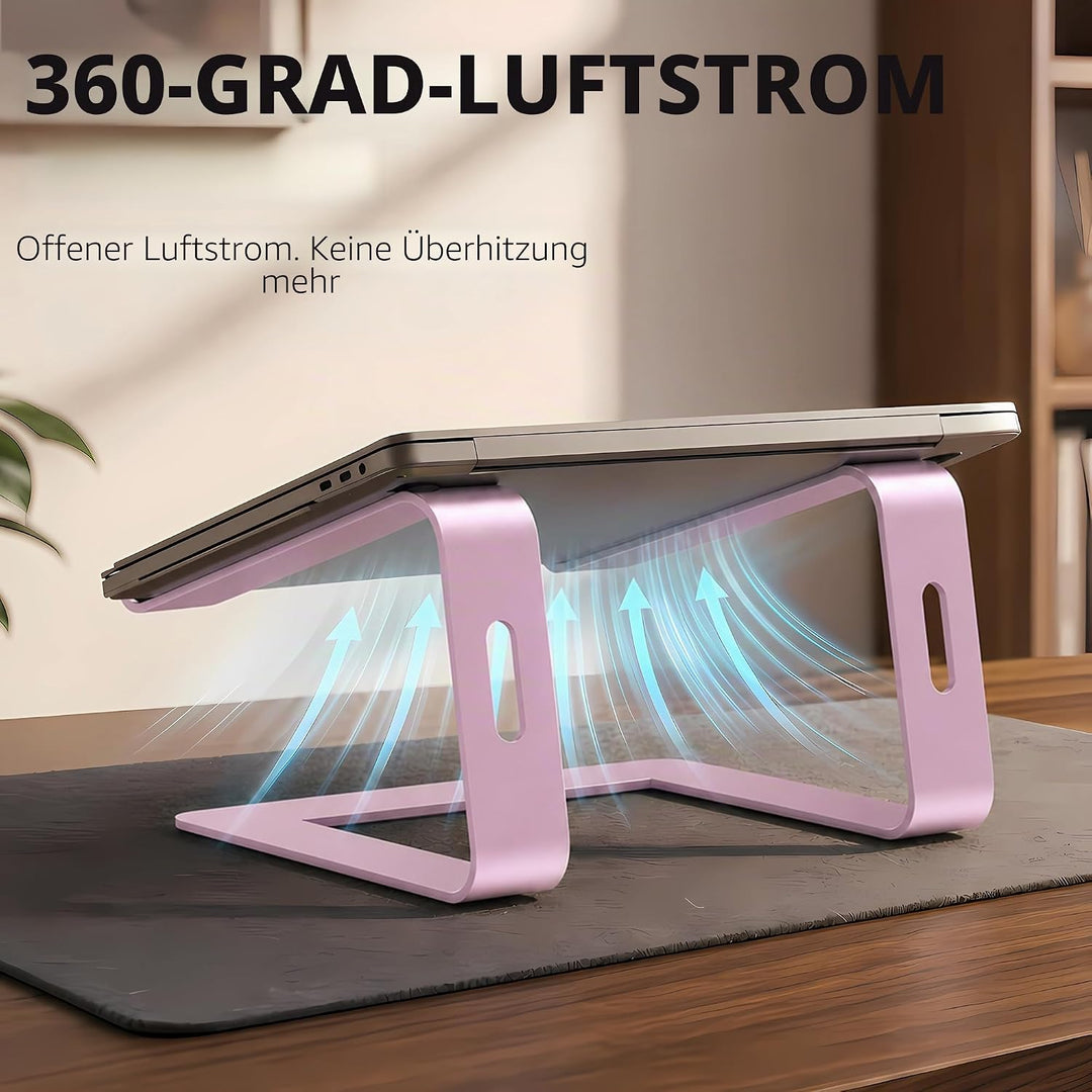 Orionstar Laptop Ständer, Ergonomischer Laptop Stand für Schreibtisch, Aluminium Laptop Halterung mi