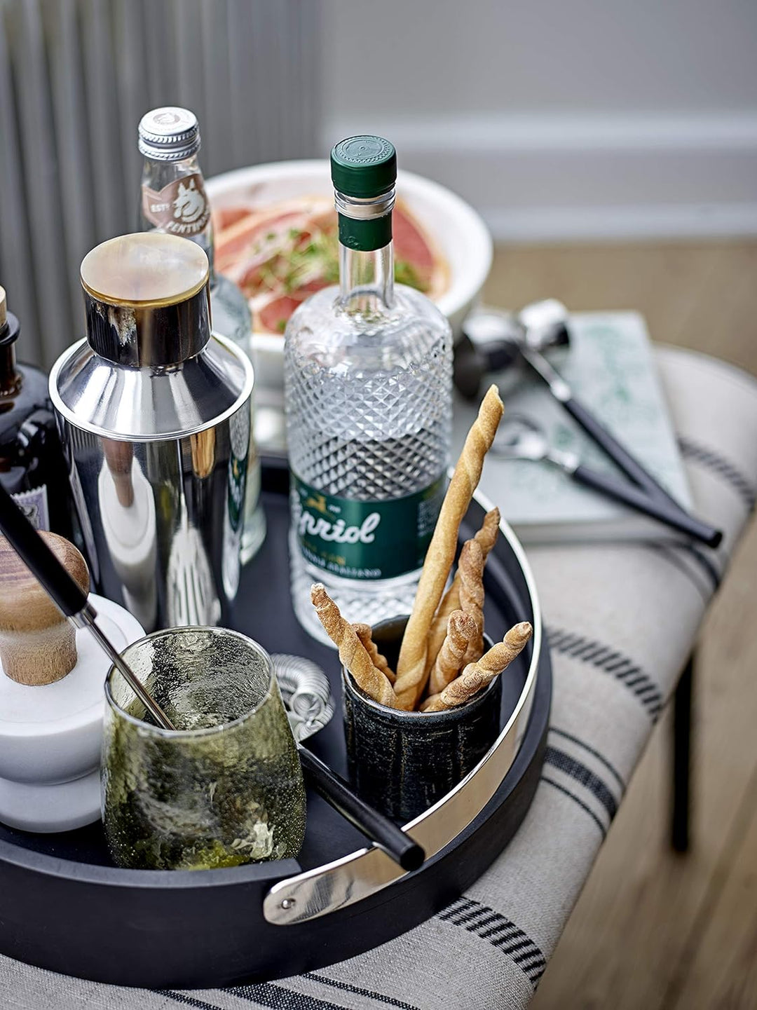 Bloomingville Cocktailbar Set, silber, rostfreier Stahl, 3er Set