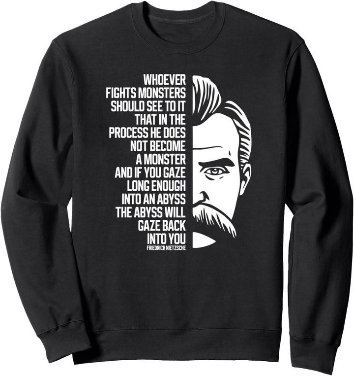 Nietzsche Spruch Philosophie T-Shirt Geschenk Sweatshirt