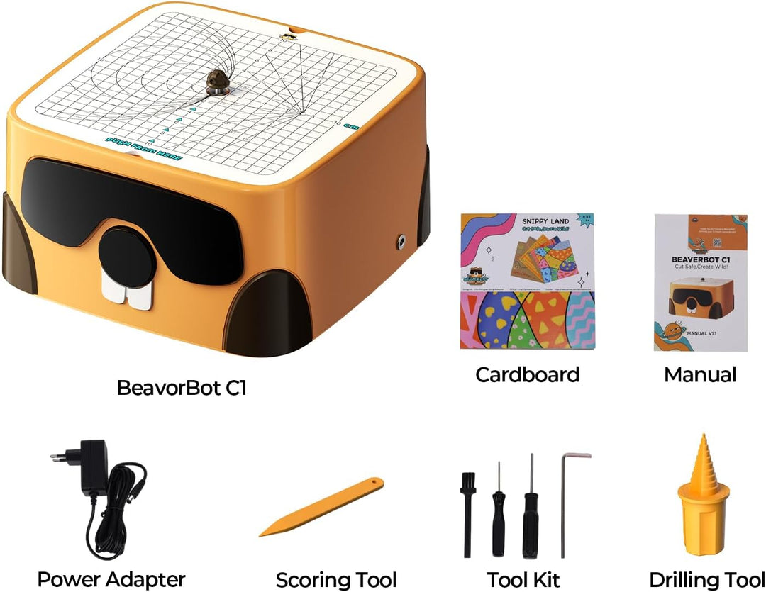 SainSmart BEAVERBOT Kartonschneider für Kinder – Sicheres DIY-Bastelset für Jungen & Mädchen ab 3 Ja