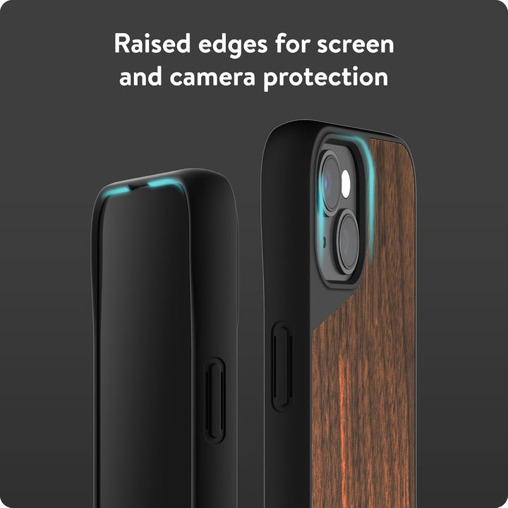 Mous - Hülle für iPhone 13 - Walnuss - Limitless 4.0 - Handyhülle iPhone 13 MagSafe-Kompatibel Case