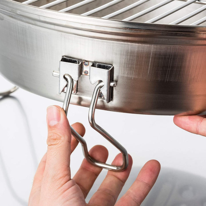 BBQ-Toro Grill Set für Raketenofen | Grillset mit Gusseisen Grillplatte, Grillrost, Tropfschale und