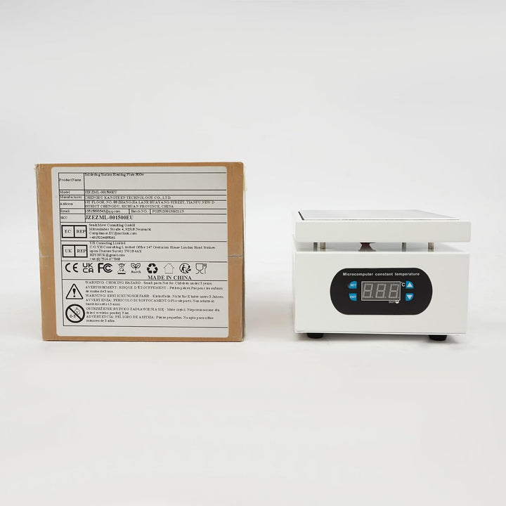 OUKANING Löt Heizplatte 800W LCD, für Handy-Reparatur, SMD Löten/PCB Rework | Aluminium-Vorheizplatt