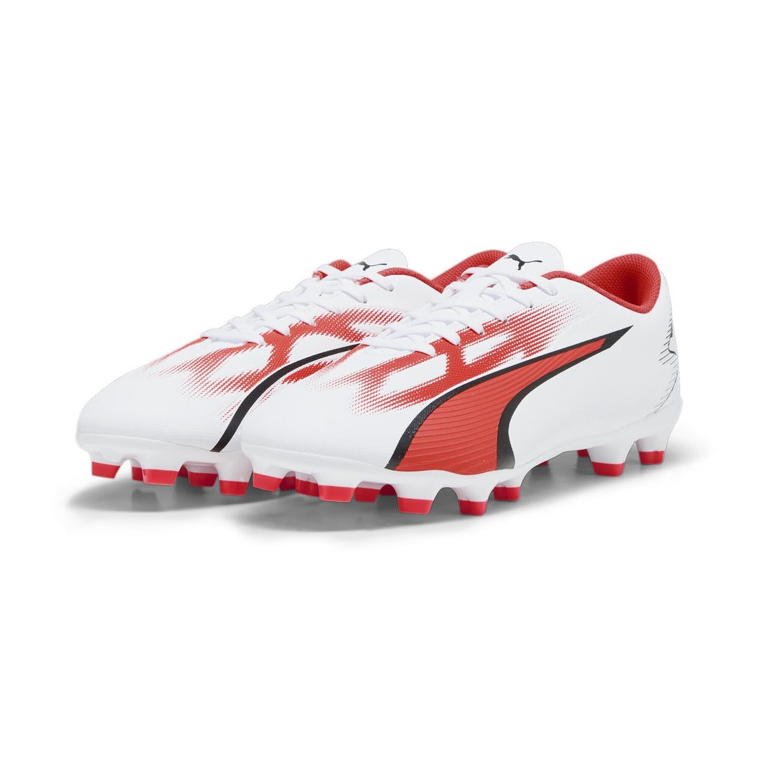PUMA Herren Ultra Play Fg/Ag Fussballschuh 39 EU Puma White Puma Black Fire Orchid, 39 EU Puma White