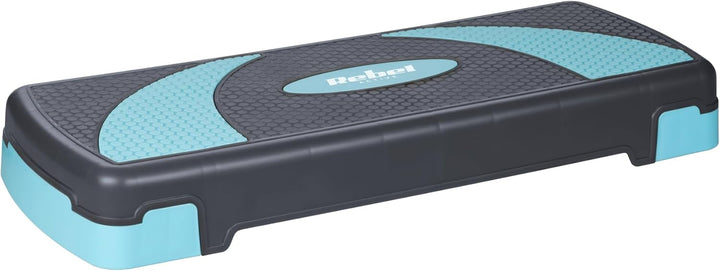 Rebel Step Für Aerobic und Training Fitness 3 Stufen Grau-Blau RBA-3225-BL