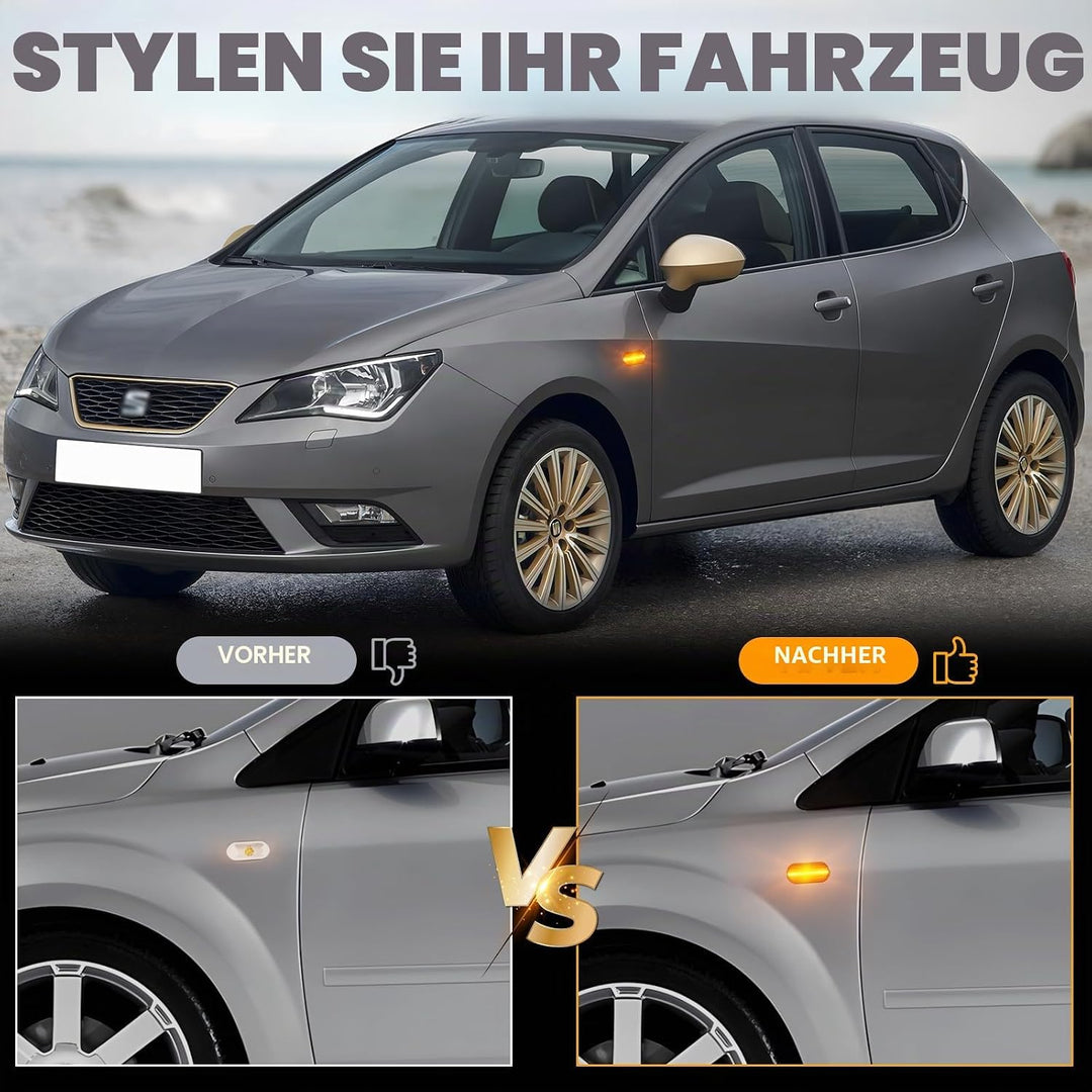 OZ-LAMPE Blinker Seitenblinker für VW Golf Mk3 Mk4 Bora Beetle Polo Jetta Sharan Lupo Multivan Trans