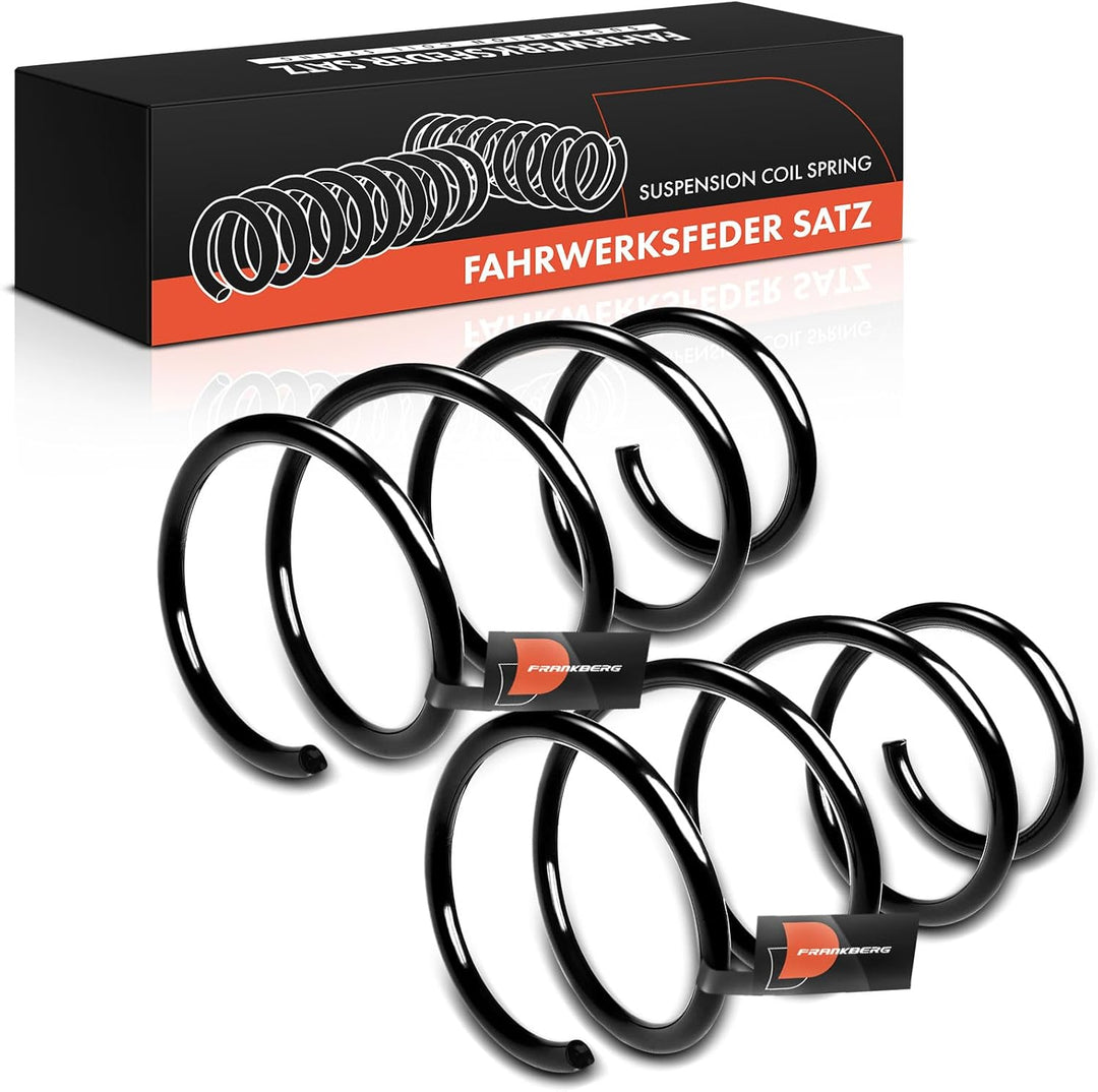 Frankberg 2x Federn Fahrwerksfeder Vorderachse Kompatibel mit 5er E60 520i 520d 523i 525i 530i 2.0L-