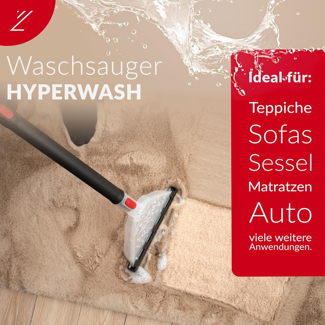 LEHMANN Waschsauger mit 20L-Behälter - 1600W - Polsterreiniger Gerät mit HEPA-Filter - 4,3L Reinigun