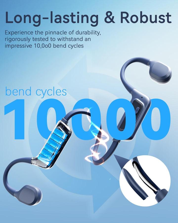 MONODEAL Knochenschall Kopfhörer Schwimmen, knochenschall kopfhörer IPX8 wasserdicht mit MP3-Player