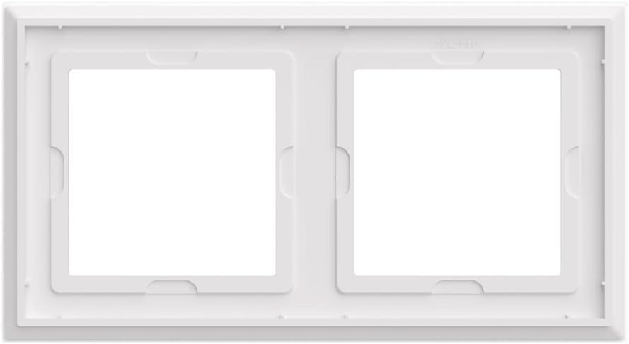 Homematic IP Glasrahmen, 2-Fach, weiss, HmIP-GF2 Glasrahmen 2-fach, Glasrahmen 2-fach