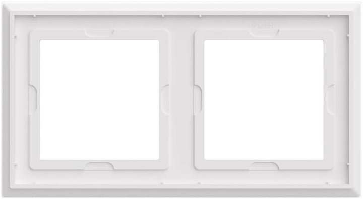 Homematic IP Glasrahmen, 2-Fach, weiss, HmIP-GF2 Glasrahmen 2-fach, Glasrahmen 2-fach