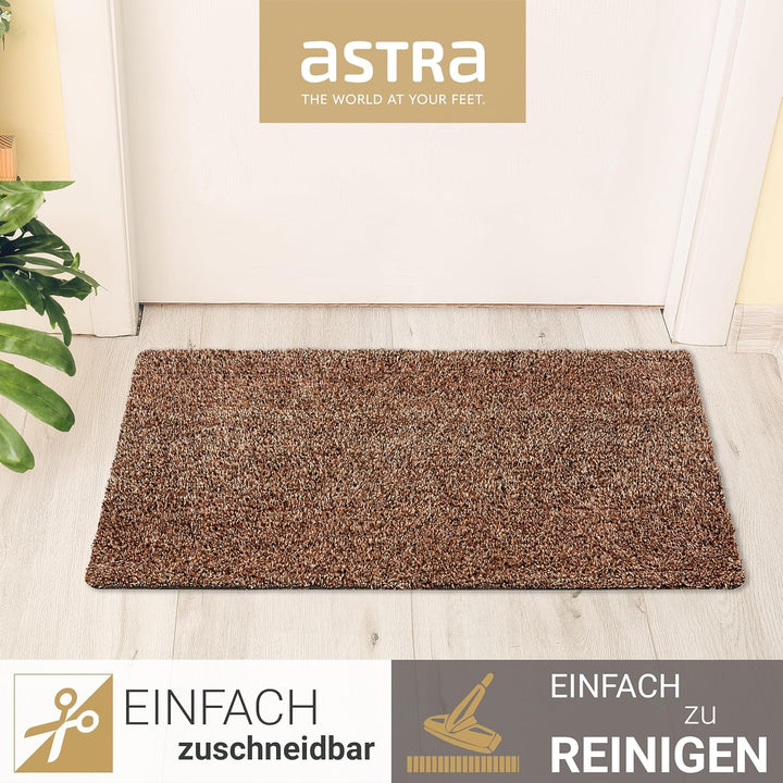 Astra Fussmatte innen rutschfest - nachhaltige Schmutzfangmatte waschbar bei 30°C - Türmatte PVC-FRE