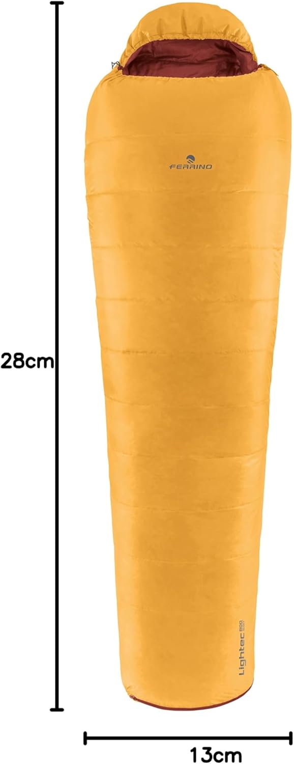 Ferrino Sleepingbag Lightech 800 Duvet RDS Down Schlafsack, Orange (Orange), Einheitsgrösse