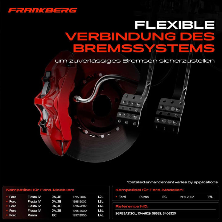 Frankberg Servolenkung Schlauch Druckschlauch Kompatibel mit Fiesta IV JA JB 1.2L-1.8L 1995-2002 Pum