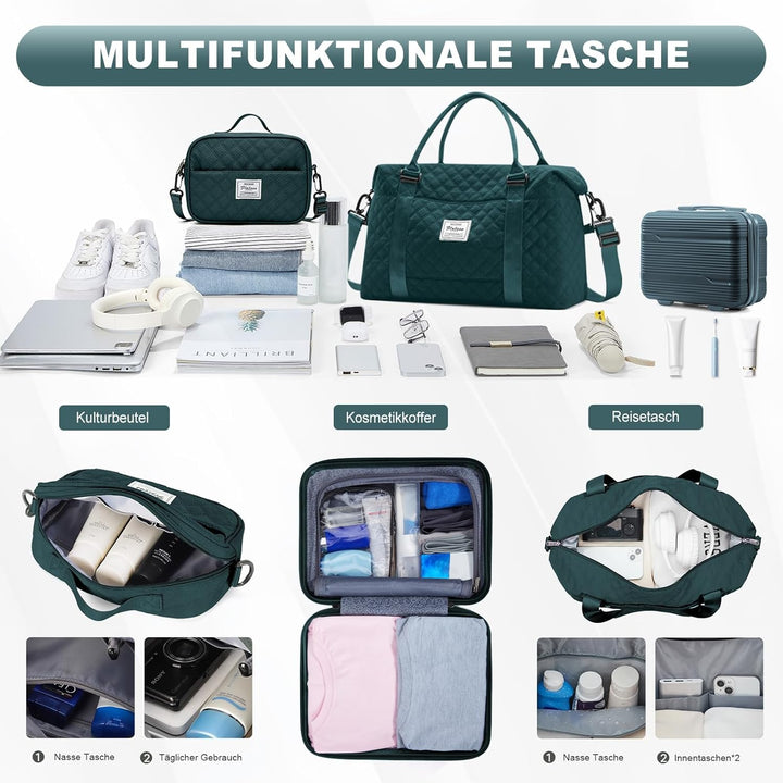 Vakuum Rucksack Handgepäck mit Pumpe - Easyjet Handgepäck 45x36x20 Flugzeug Reiserucksack mit Vakuum