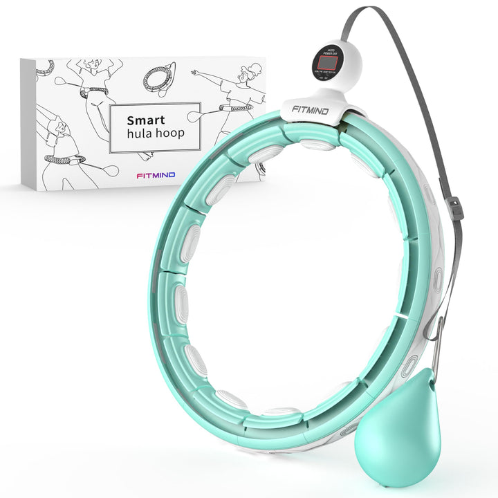 Smart Hula Hoop Reifen Erwachsene, Hula Hoop mit Gewicht Kugel, Hoola Hoop zum Abnehmen für Anfänger