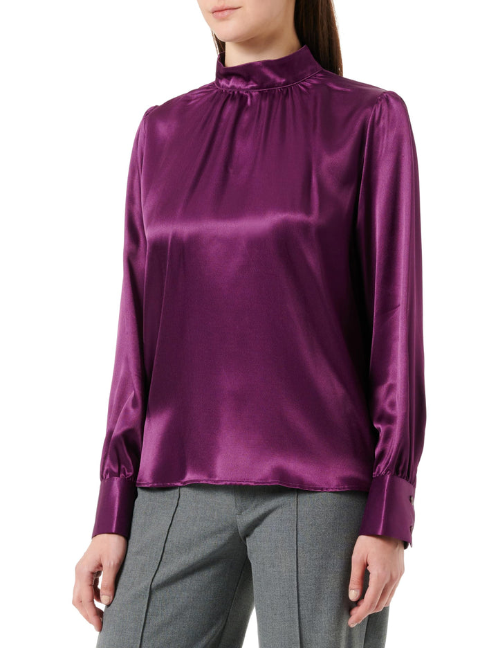 Seidensticker Damen Regular Fit Langarm Bluse 34 Lila, 34 Lila