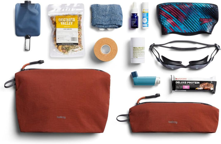 Bellroy Lite Pouch Duo (leichtes Federmäppchen und Tasche) - Clay, Clay