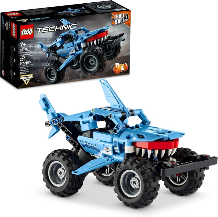 LEGO Technic Monster Jam Megalodon 42134 Model Building Kit; A 2-in-1 Build for Kids Who Love Monste
