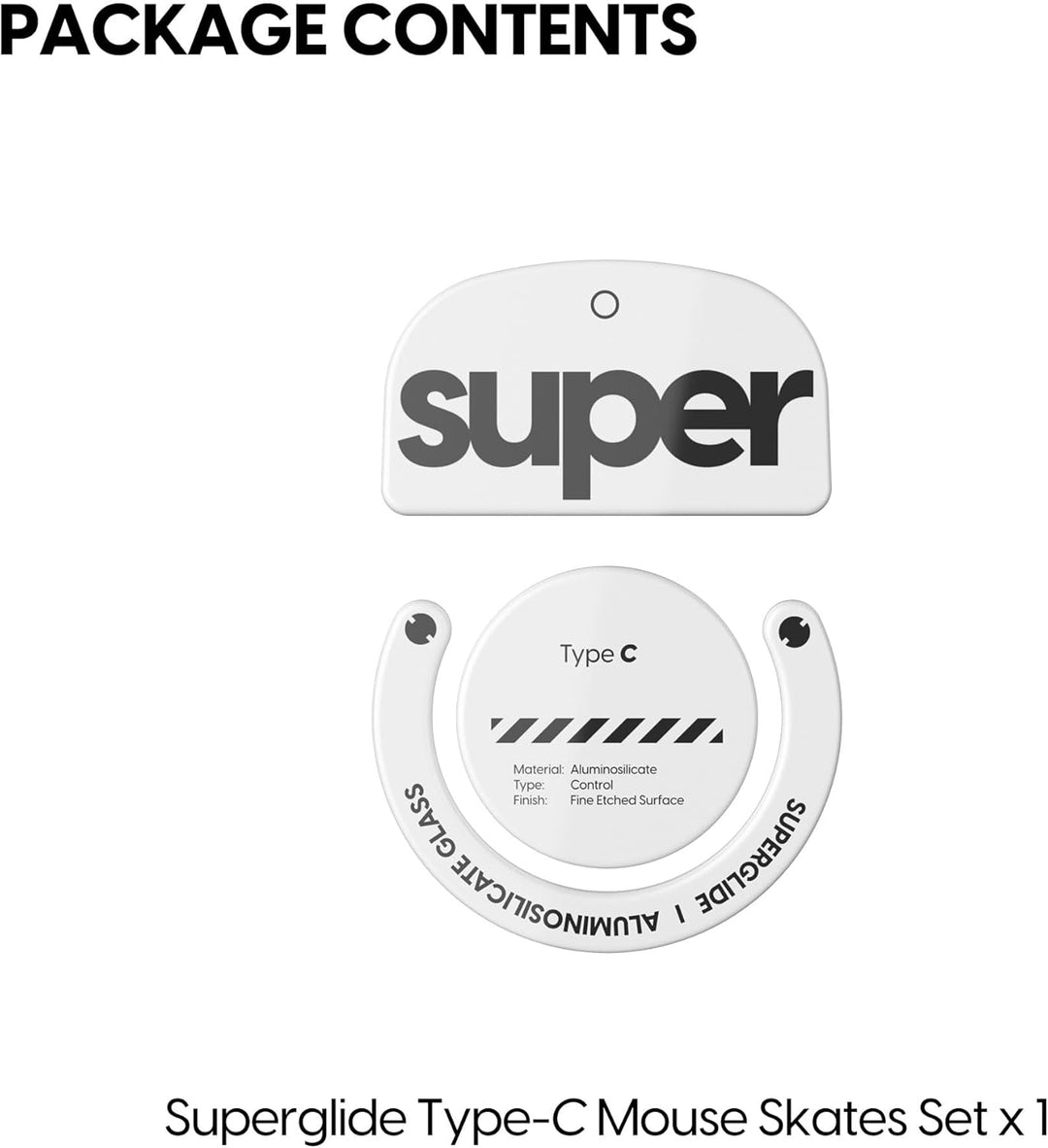Superglide2 – Neue kontrollierbare Geschwindigkeit strukturierte Oberfläche, glatteste Mausfüsse/Sch