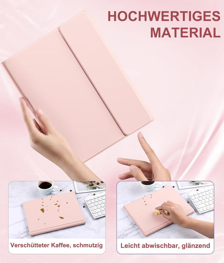 Vobafe Hülle mit Tastatur für iPad Air 11 Zoll (2025 M3/2024 M2), iPad Air 5 4 2022/2020 10,9 Zoll,