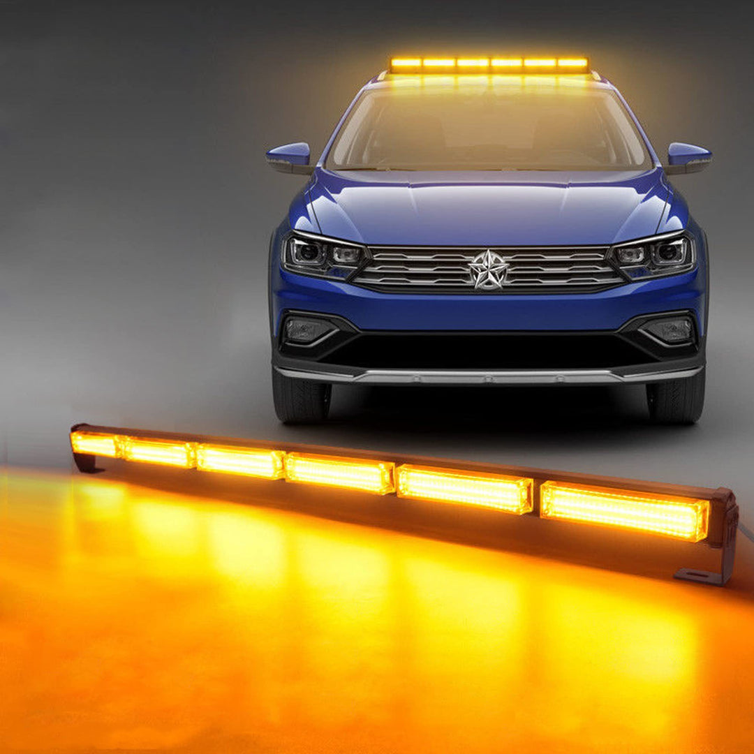 AnTom 90 cm LED Rundumkennleuchte 60W Gelb Rundumleuchte für Auto Anhänger Wohnwagen SUV -14 Blinken