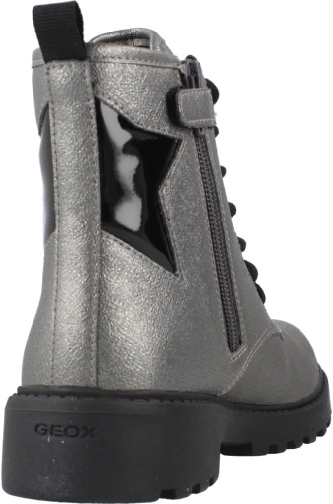 Geox Mädchen J Casey Girl Ankle Boot 28 EU Graphite Black, 28 EU Graphite Black