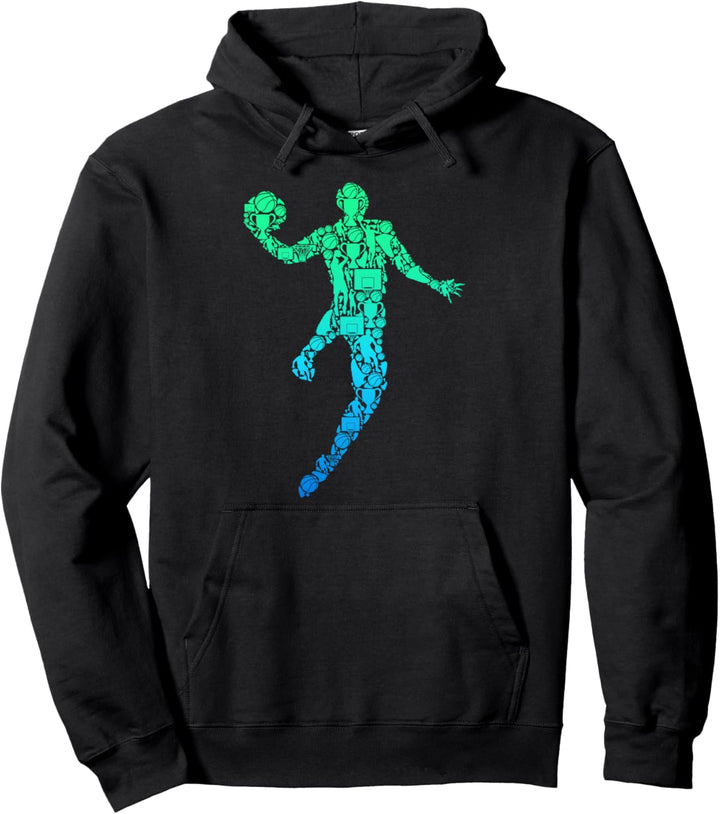 Basketball Basketballer Jungen Männer Kinder Pullover Hoodie