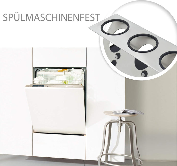 Levivo Flaschenhalter / Abtropfhalter für Wassersprudler Flaschen Glas &amp; PET, inklusive Wasserfangsc