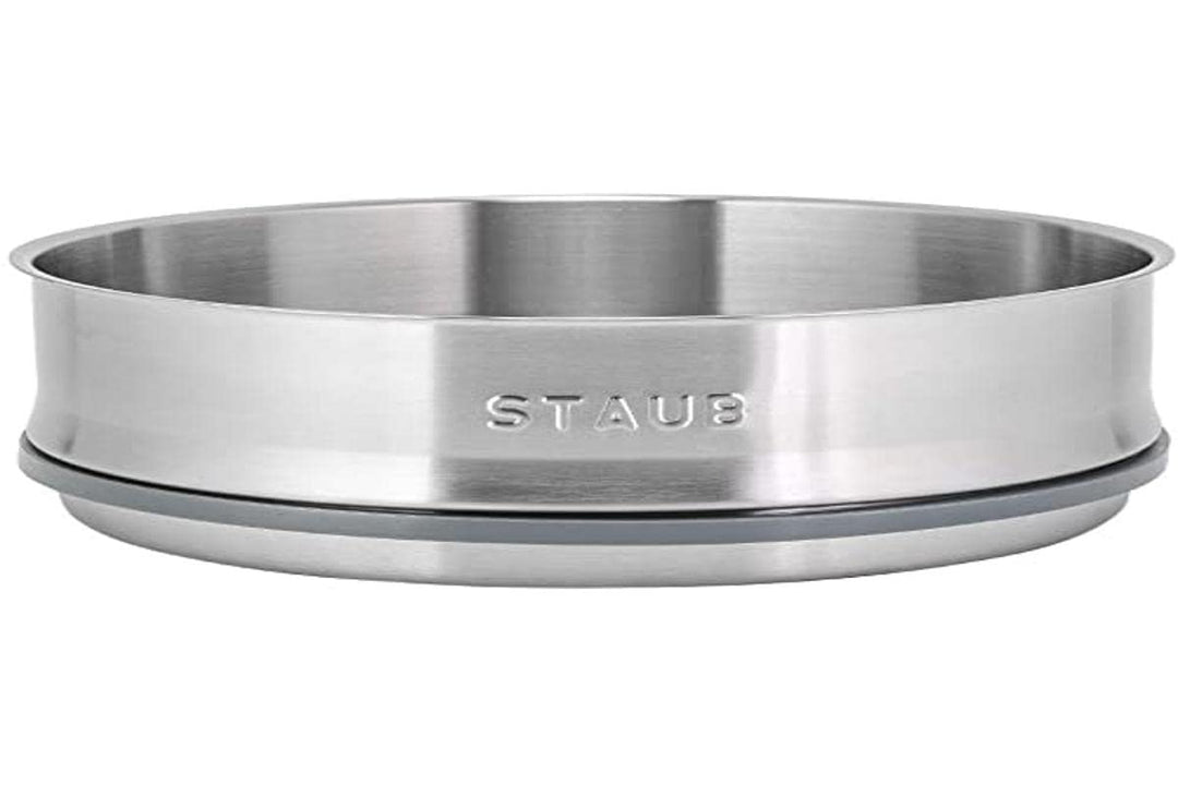 STAUB 26 cm Dämpfeinsatz, Gusseisen, Dunkelblau, 29 x 29 x 9 cm