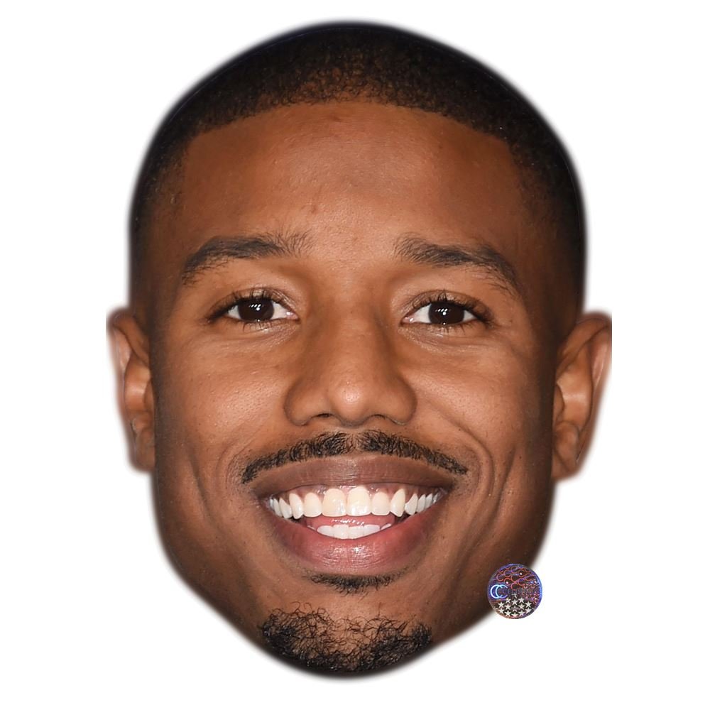 Michael B Jordan Big Head. Larger than life mask.