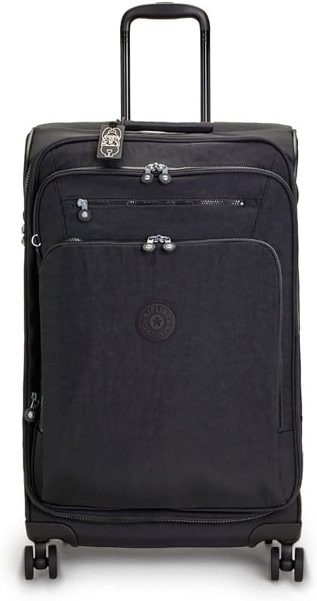 Kipling New Youri Spin M, erweiterbarer Spinner, mittelgross Black Noir, Black Noir