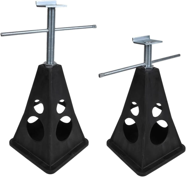 ProPlus 360808 4 x Stützböcke, höhenverstellbar mit Auflageplatte aus Kunststoff max. 750kg Traglast