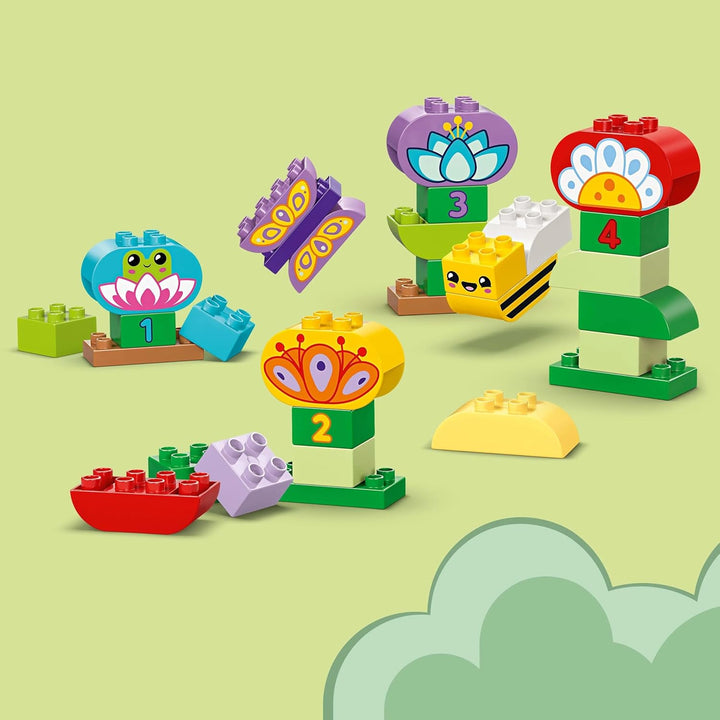 LEGO DUPLO Town Kreativer Blumengarten, Stapelspielzeug, lässt Kleinkinder ab 2 Jahren fantasievoll