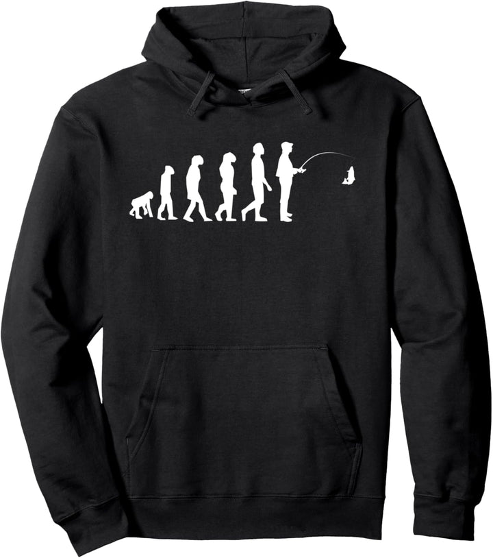 Evolution Angler Entwicklung Angler Angeln Fischer Geschenk Pullover Hoodie